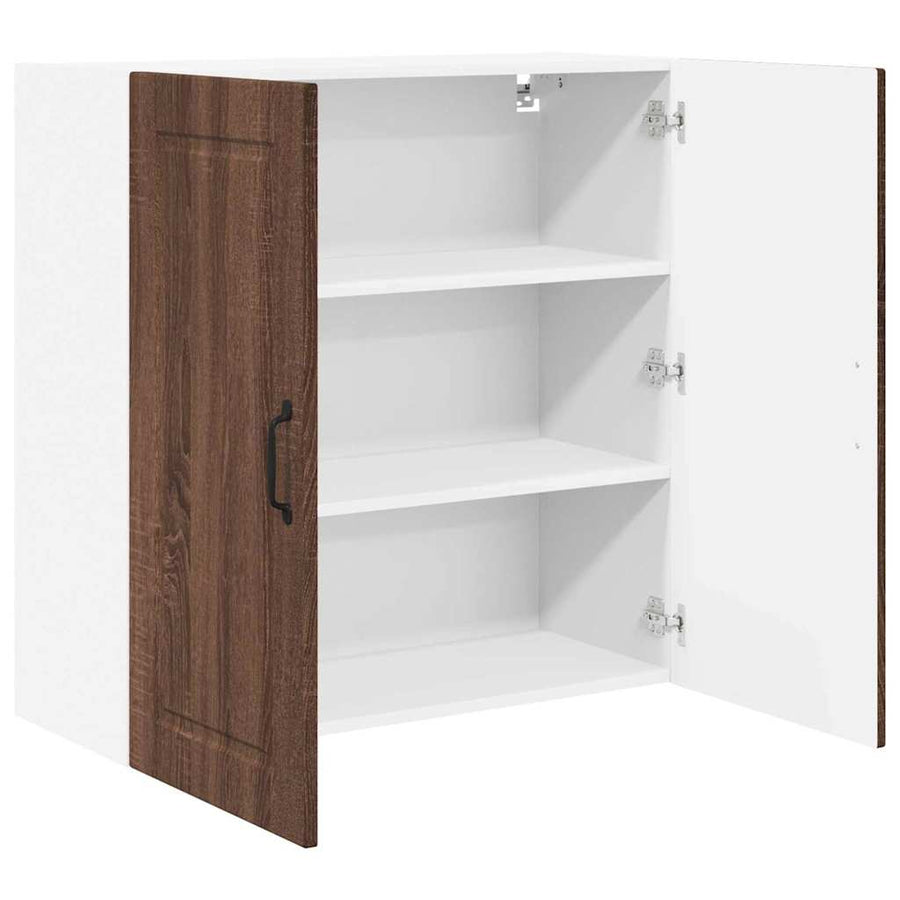 Keukenkast aan de muur Bruin Eiken 80 x 31 x 80 cm Bewerkt hout