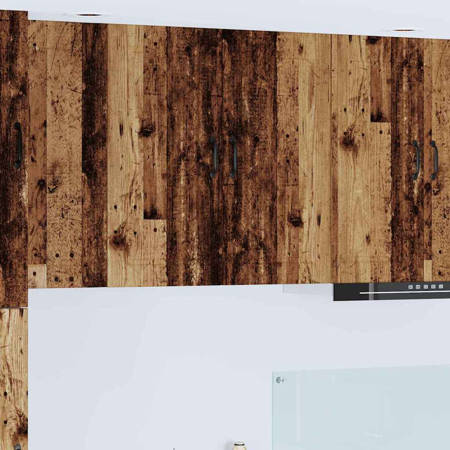 Keukenkast aan de muur Oud Hout 80 x 31 x 80 cm Bewerkt hout