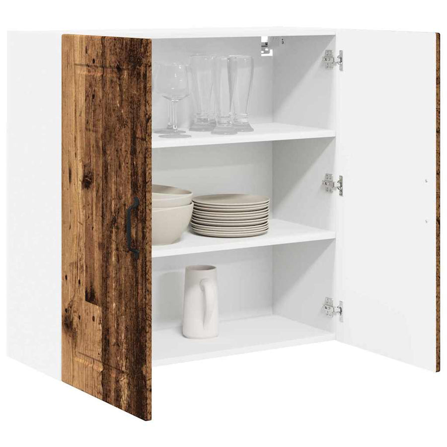 Keukenkast aan de muur Oud Hout 80 x 31 x 80 cm Bewerkt hout