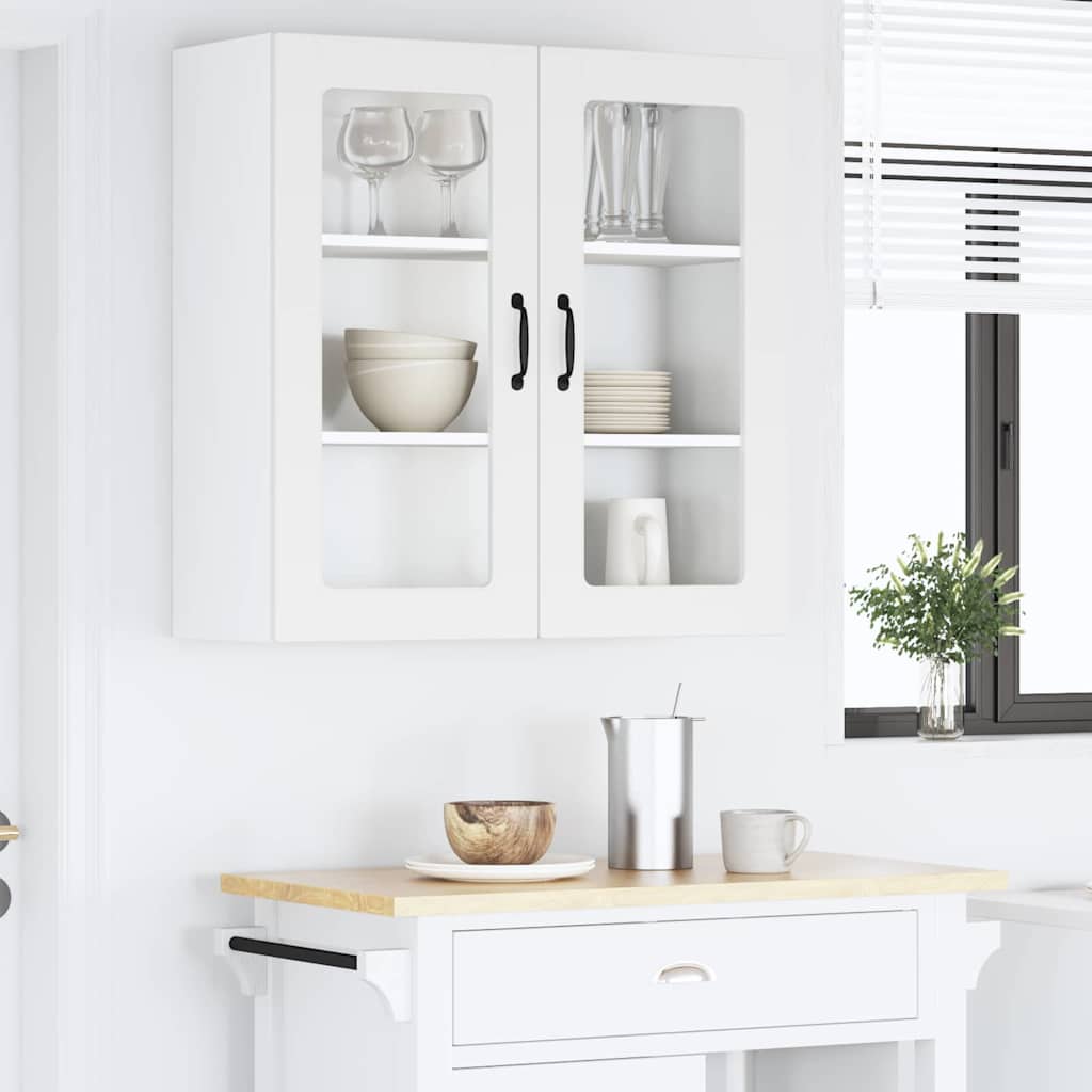 Keukenkast aan de muur Wit 80 x 31 x 80 cm Bewerkt hout