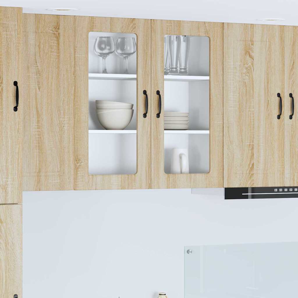 Keukenkast aan de muur met plank Sonoma Eiken 80 x 31 x 80 cm