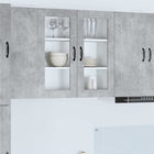 Keukenkast 80x31x80 cm beton grijs bewerkt hout