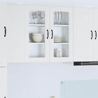 Kitchen cabinet with shelf High gloss white 80 x 31 x 80 cm Engineered wood