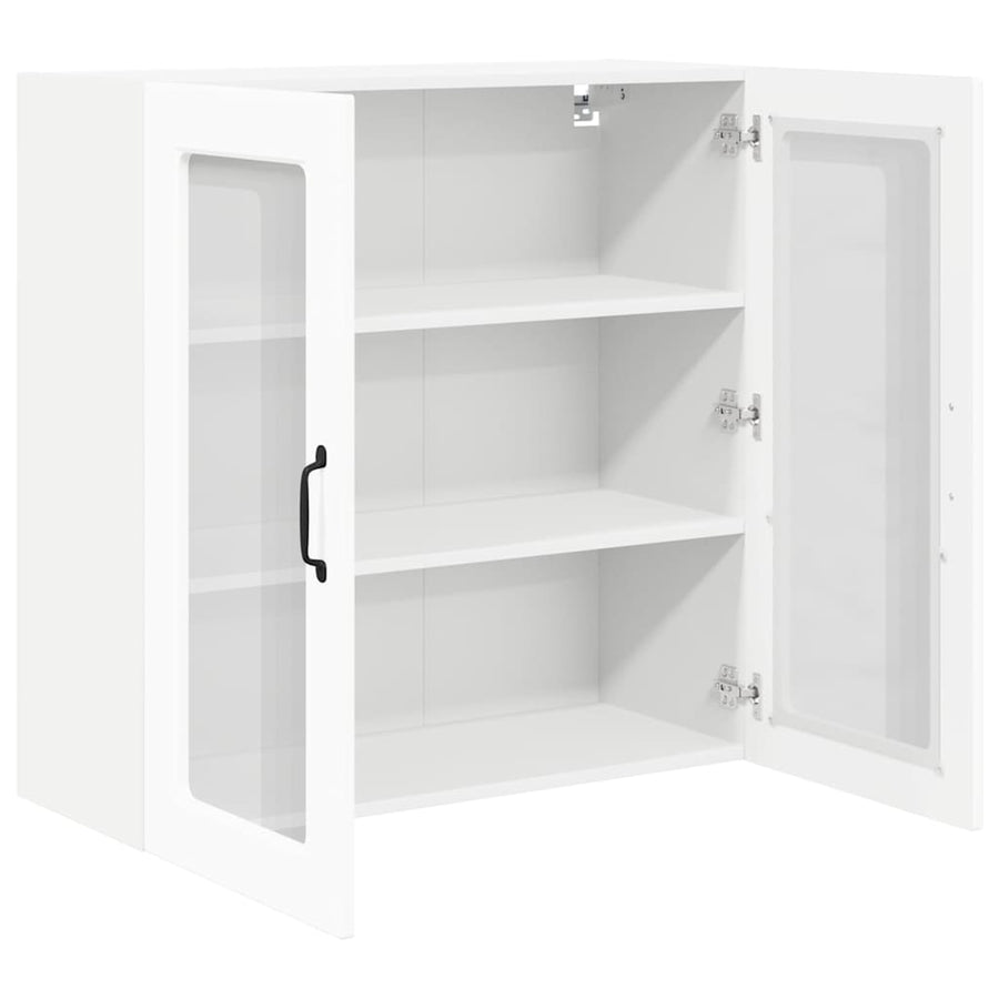 Keukenkast aan de muur met plank Hoogglans wit 80 x 31 x 80 cm