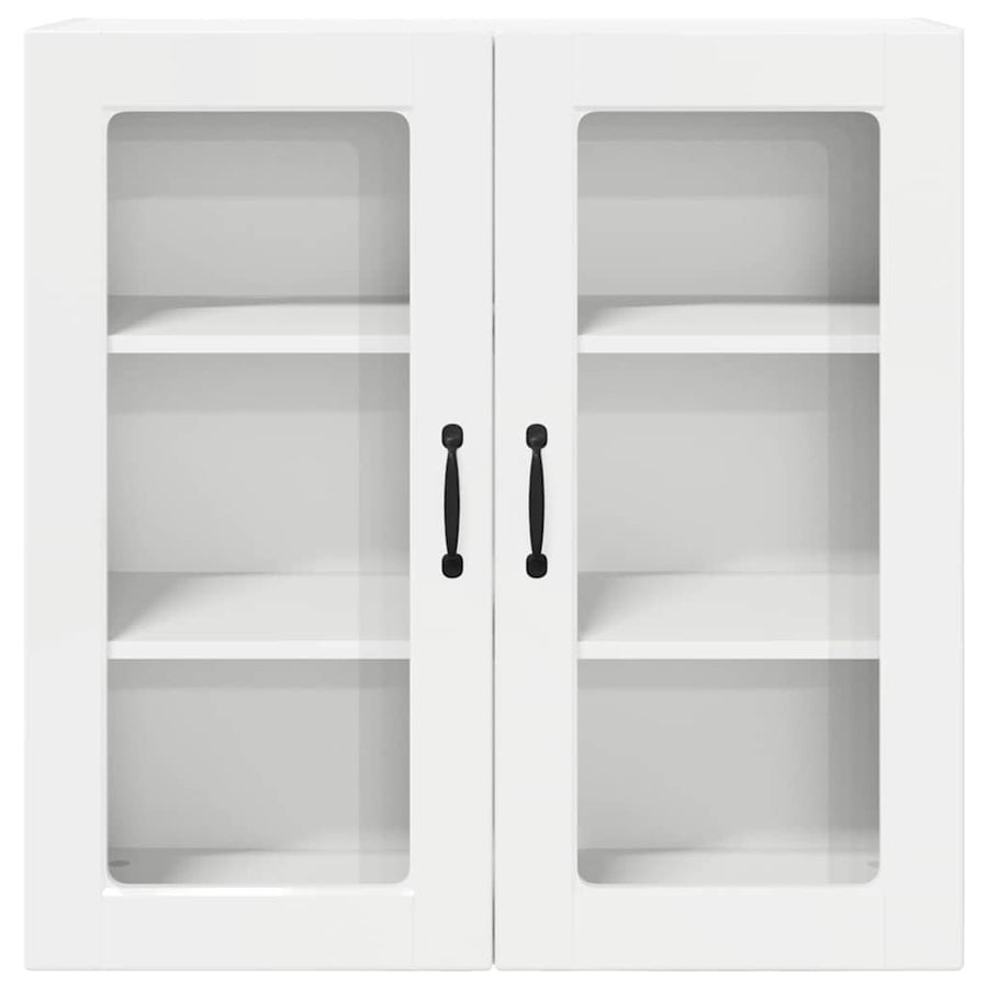 Keukenkast aan de muur met plank Hoogglans wit 80 x 31 x 80 cm
