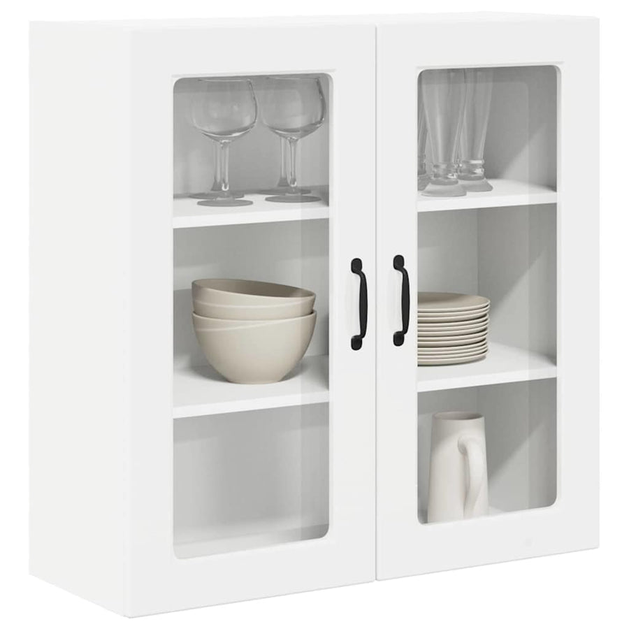 Keukenkast aan de muur met plank Hoogglans wit 80 x 31 x 80 cm