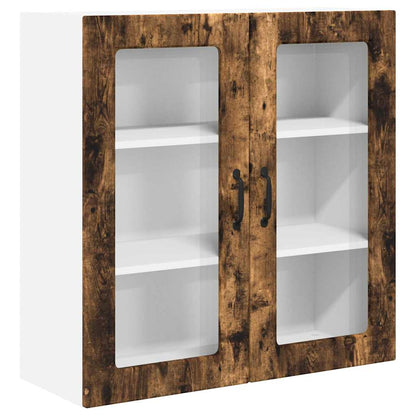 Keukenkast aan de muur met plank Gerookt eiken 80 x 31 x 80 cm