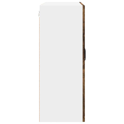 Keukenkast aan de muur met plank Gerookt eiken 80 x 31 x 80 cm