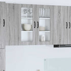Keukenkast 80x31x80 cm grijs sonoma bewerkt hout