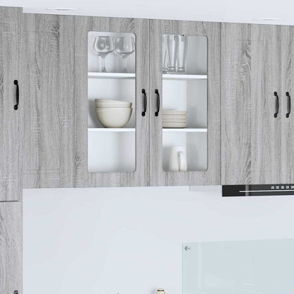 Keukenkast aan de muur met plank Grijs Sonoma 80 x 31 x 80 cm