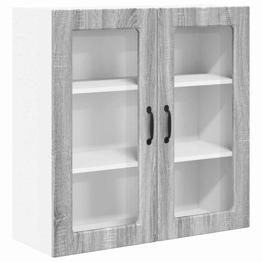 Keukenkast aan de muur met plank Grijs Sonoma 80 x 31 x 80 cm