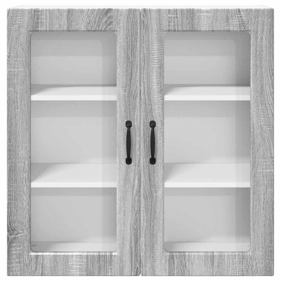 Keukenkast aan de muur met plank Grijs Sonoma 80 x 31 x 80 cm