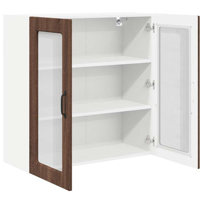Keukenkast aan de muur Bruin Eiken 80 x 31 x 80 cm Bewerkt hout