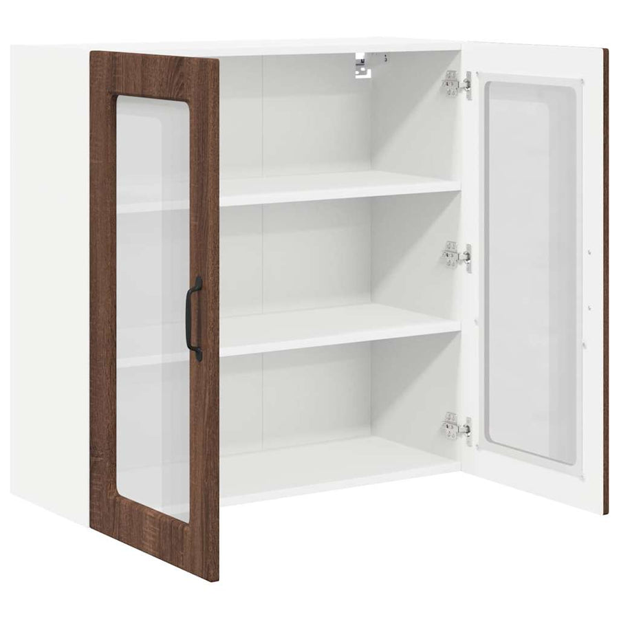 Keukenkast aan de muur Bruin Eiken 80 x 31 x 80 cm Bewerkt hout