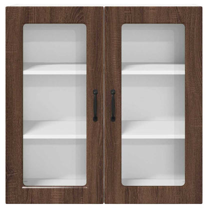Keukenkast aan de muur Bruin Eiken 80 x 31 x 80 cm Bewerkt hout