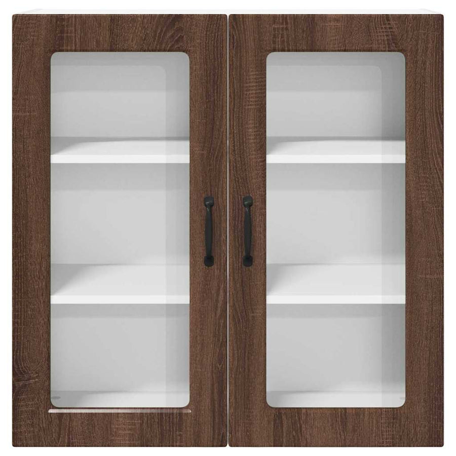 Keukenkast aan de muur Bruin Eiken 80 x 31 x 80 cm Bewerkt hout