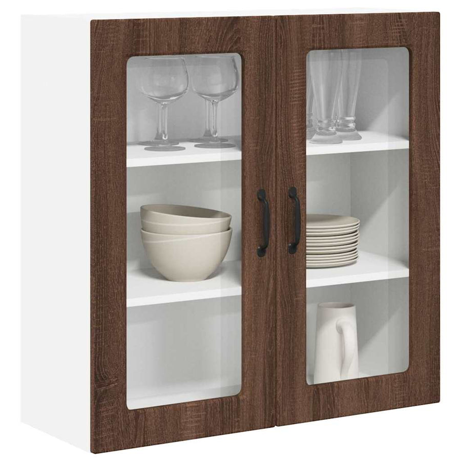 Keukenkast aan de muur Bruin Eiken 80 x 31 x 80 cm Bewerkt hout