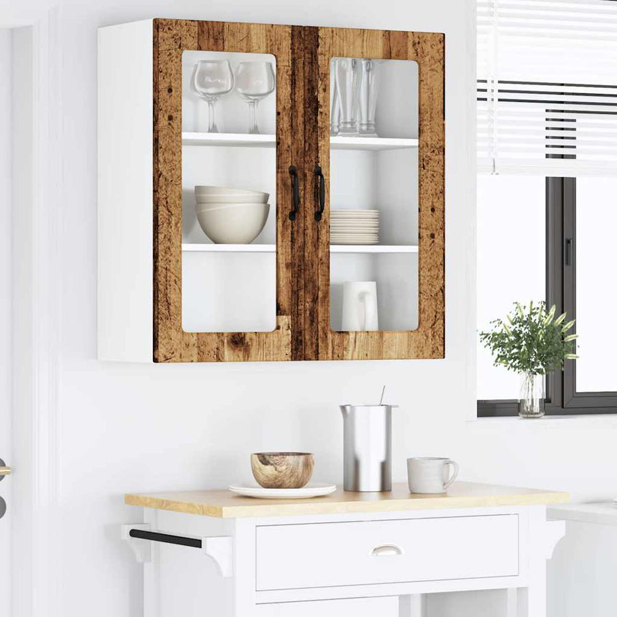 Keukenkast aan de muur Oud Hout 80 x 31 x 80 cm Bewerkt hout