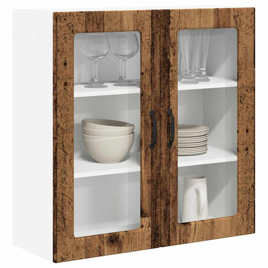 Keukenkast aan de muur Oud Hout 80 x 31 x 80 cm Bewerkt hout