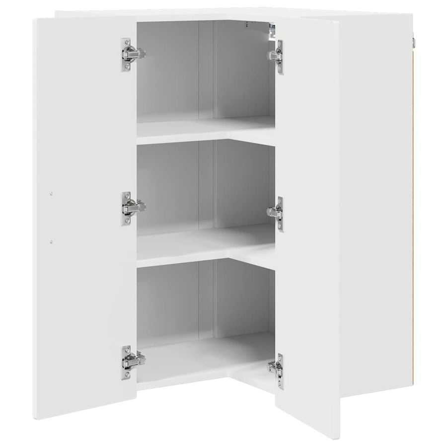 Keukenkast aan de muur Wit 57 x 57 x 80 cm Bewerkt hout