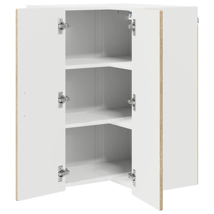 Keukenkast aan de muur met plank Sonoma Eiken 57 x 57 x 80 cm