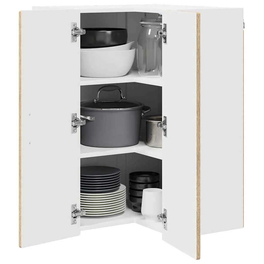 Keukenkast aan de muur met plank Sonoma Eiken 57 x 57 x 80 cm
