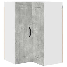 Keukenkast aan de muur Beton Grijs 57 x 57 x 80 cm Bewerkt hout