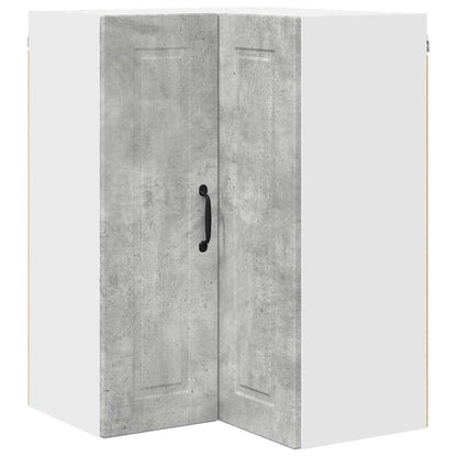 Keukenkast aan de muur Beton Grijs 57 x 57 x 80 cm Bewerkt hout