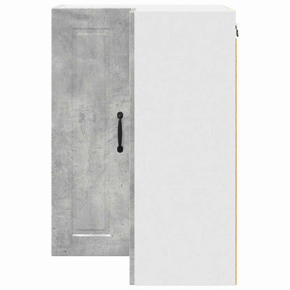 Keukenkast aan de muur Beton Grijs 57 x 57 x 80 cm Bewerkt hout