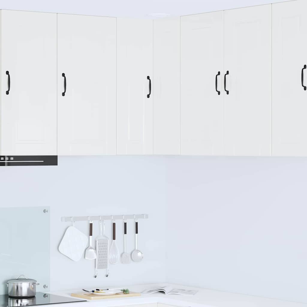 Keukenkast aan de muur met plank Hoogglans wit 57 x 57 x 80 cm