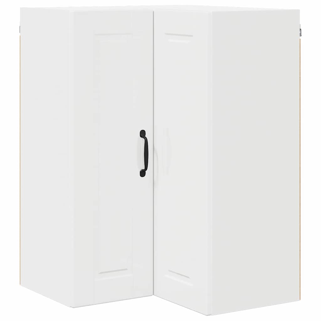 Keukenkast aan de muur met plank Hoogglans wit 57 x 57 x 80 cm