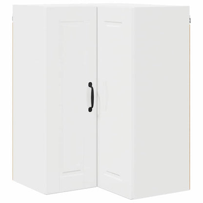 Keukenkast aan de muur met plank Hoogglans wit 57 x 57 x 80 cm