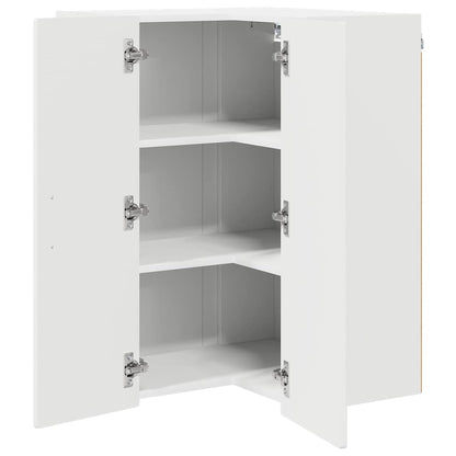 Keukenkast aan de muur met plank Hoogglans wit 57 x 57 x 80 cm