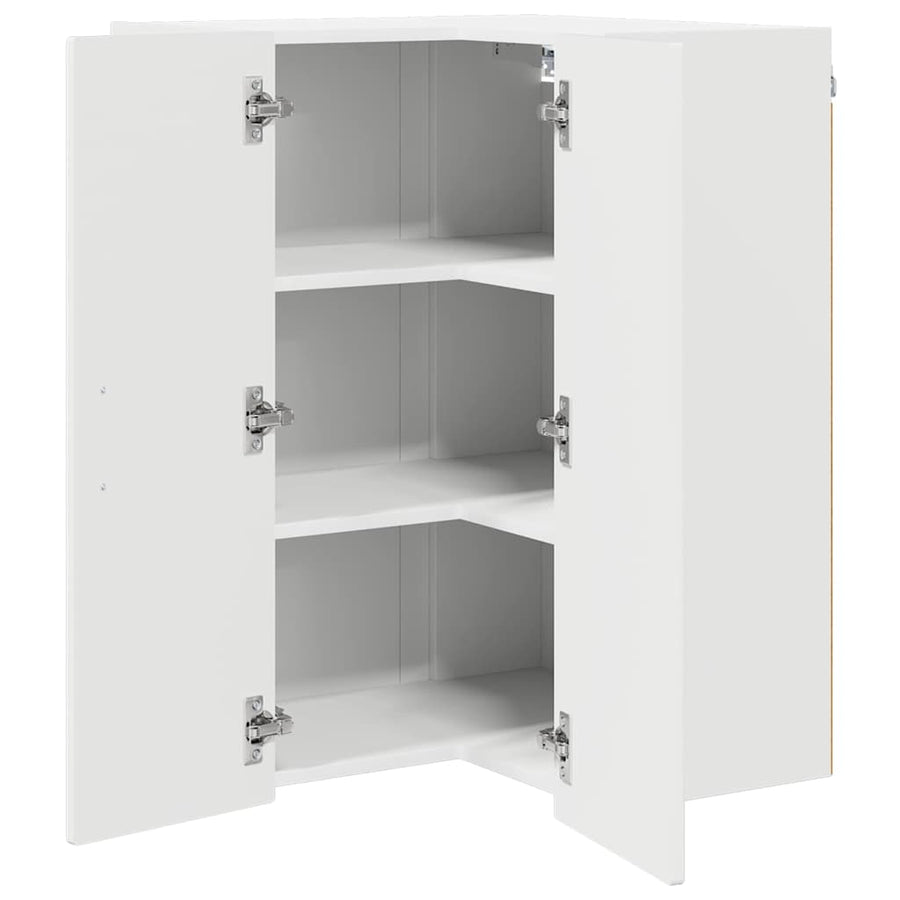 Keukenkast aan de muur met plank Hoogglans wit 57 x 57 x 80 cm