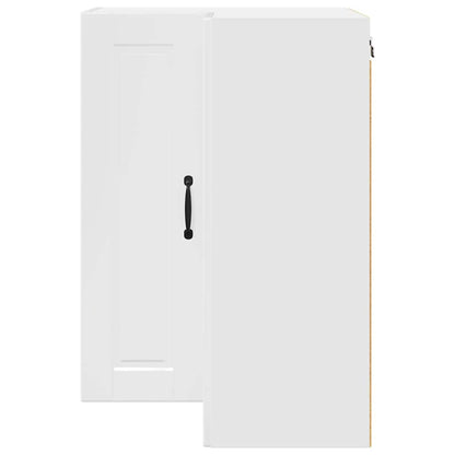 Keukenkast aan de muur met plank Hoogglans wit 57 x 57 x 80 cm