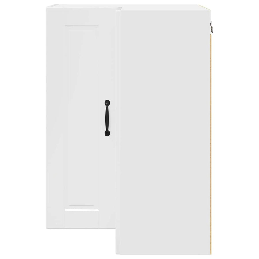 Keukenkast aan de muur met plank Hoogglans wit 57 x 57 x 80 cm