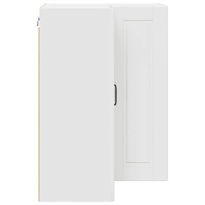 Keukenkast aan de muur met plank Hoogglans wit 57 x 57 x 80 cm