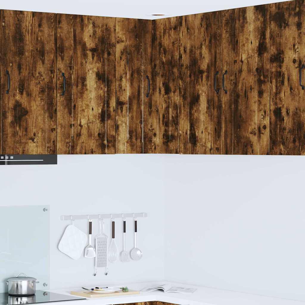 Keukenkast aan de muur met plank Gerookt eiken 57 x 57 x 80 cm