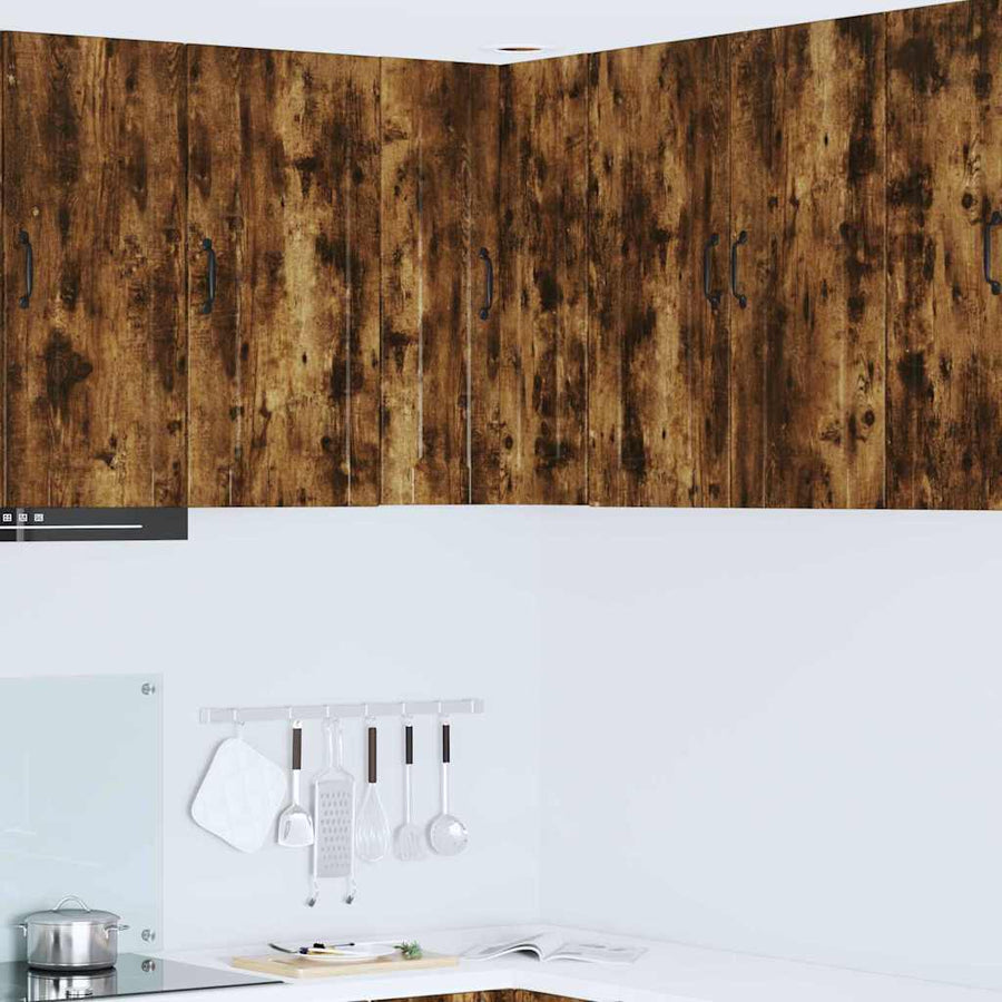 Keukenkast aan de muur met plank Gerookt eiken 57 x 57 x 80 cm