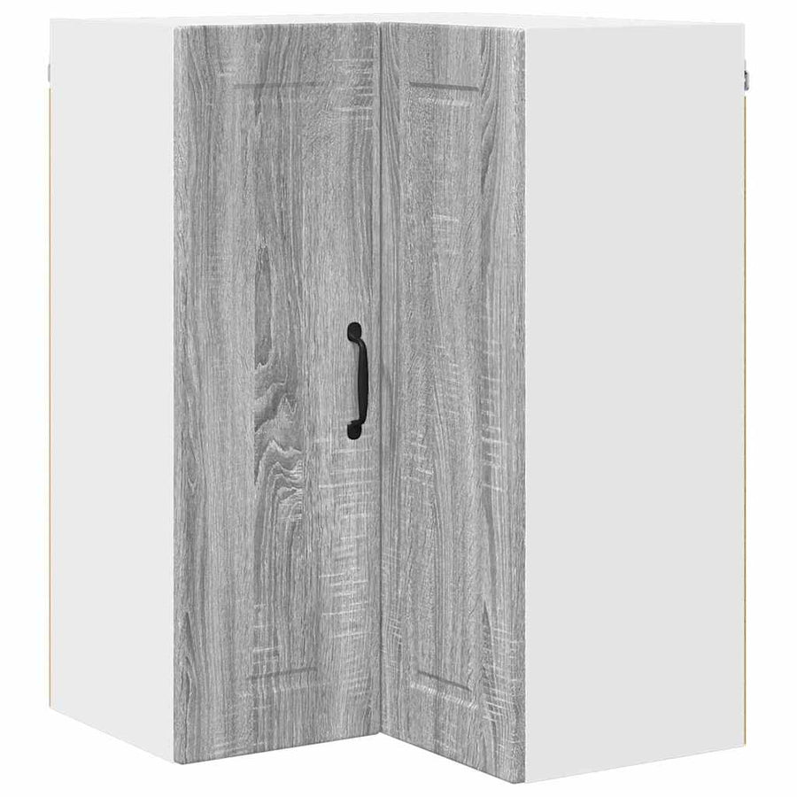 Keukenkast aan de muur met plank Grijs Sonoma 57 x 57 x 80 cm