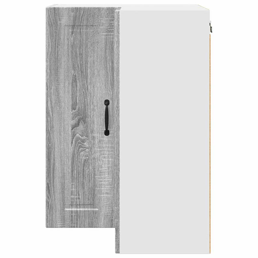Keukenkast aan de muur met plank Grijs Sonoma 57 x 57 x 80 cm