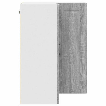 Keukenkast aan de muur met plank Grijs Sonoma 57 x 57 x 80 cm