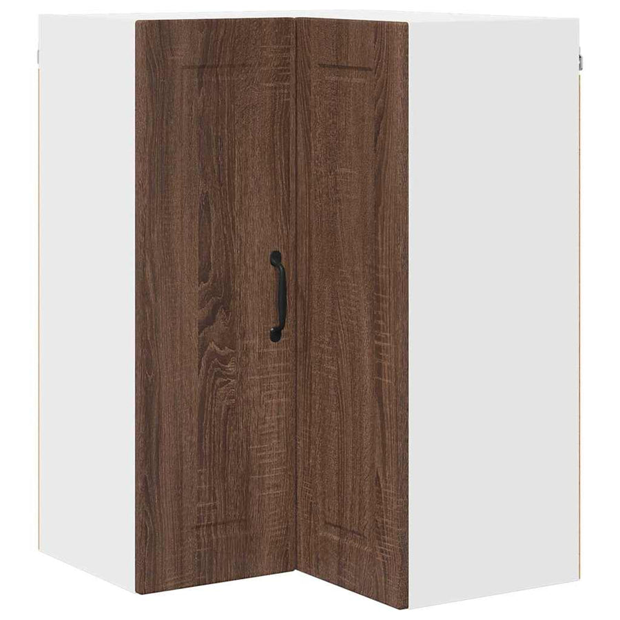Keukenkast aan de muur Bruin Eiken 57 x 57 x 80 cm Bewerkt hout