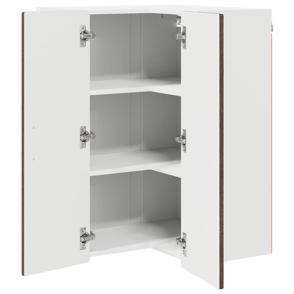 Keukenkast aan de muur Bruin Eiken 57 x 57 x 80 cm Bewerkt hout