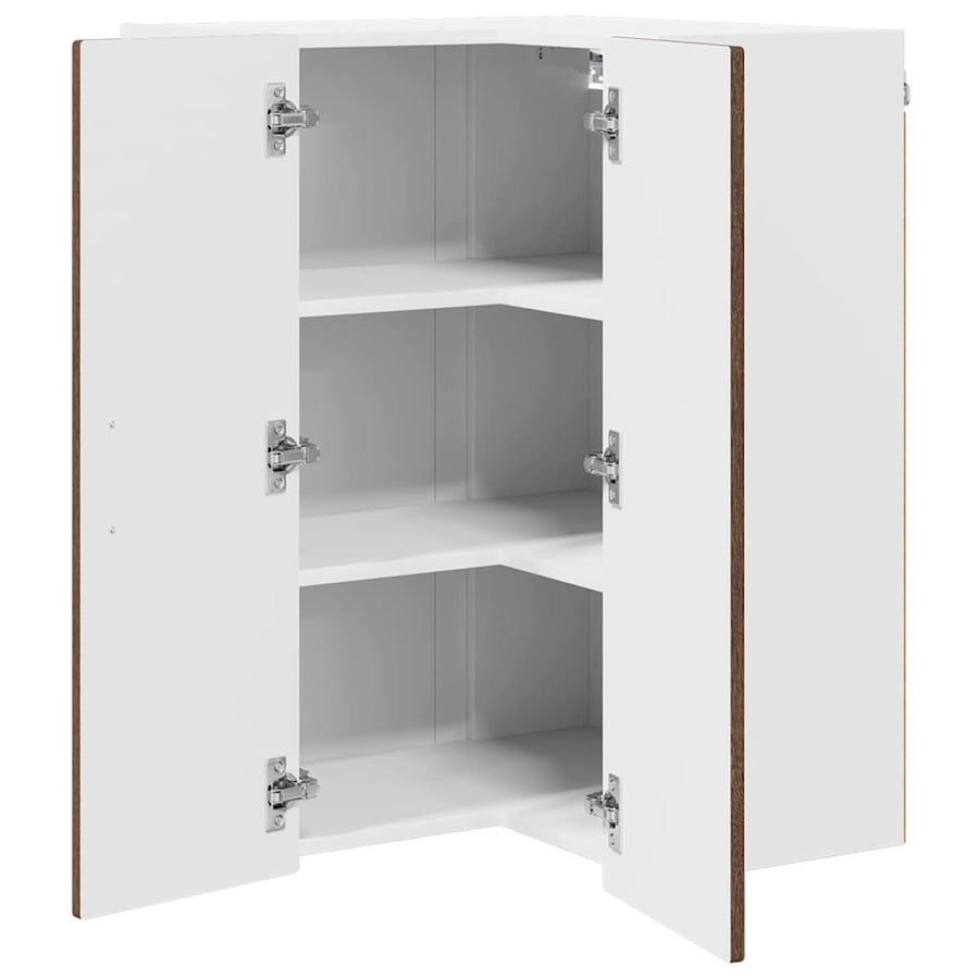 Keukenkast aan de muur Bruin Eiken 57 x 57 x 80 cm Bewerkt hout