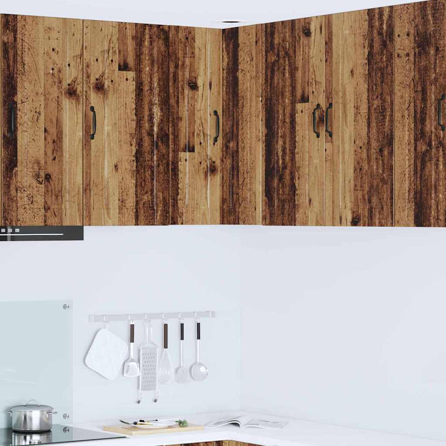 Keukenkast aan de muur Oud Hout 57 x 57 x 80 cm Bewerkt hout