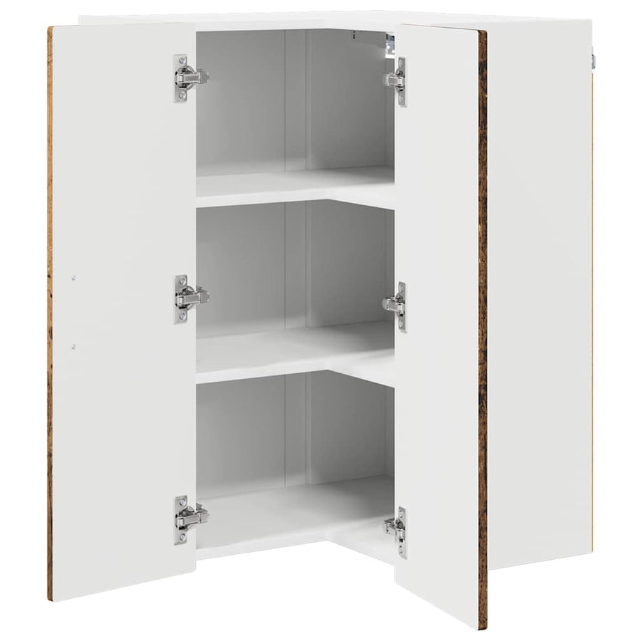 Keukenkast aan de muur Oud Hout 57 x 57 x 80 cm Bewerkt hout