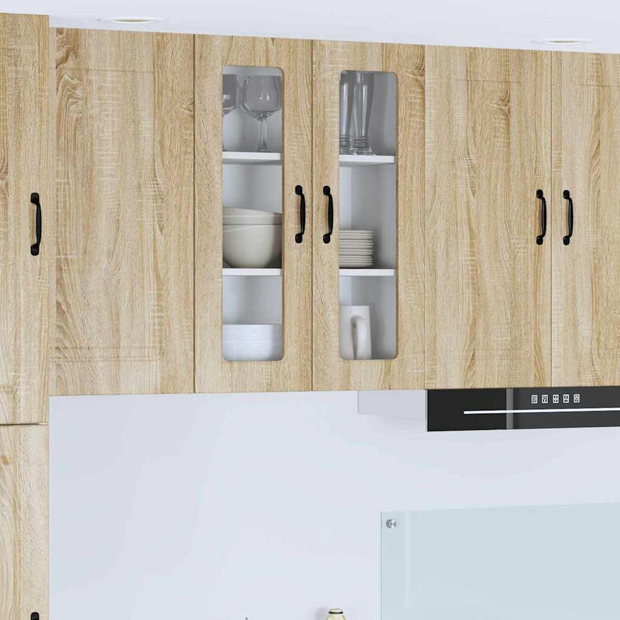 Keukenkast aan de muur met plank Sonoma Eiken 60 x 31 x 80 cm