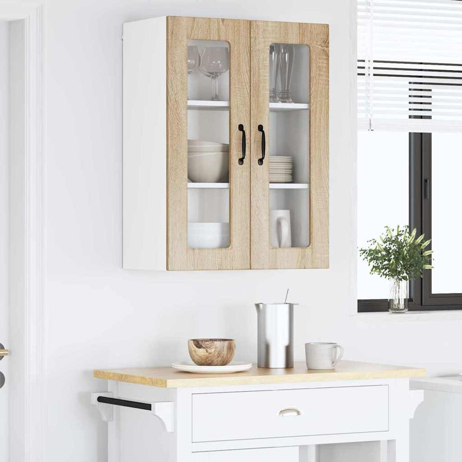 Keukenkast aan de muur met plank Sonoma Eiken 60 x 31 x 80 cm