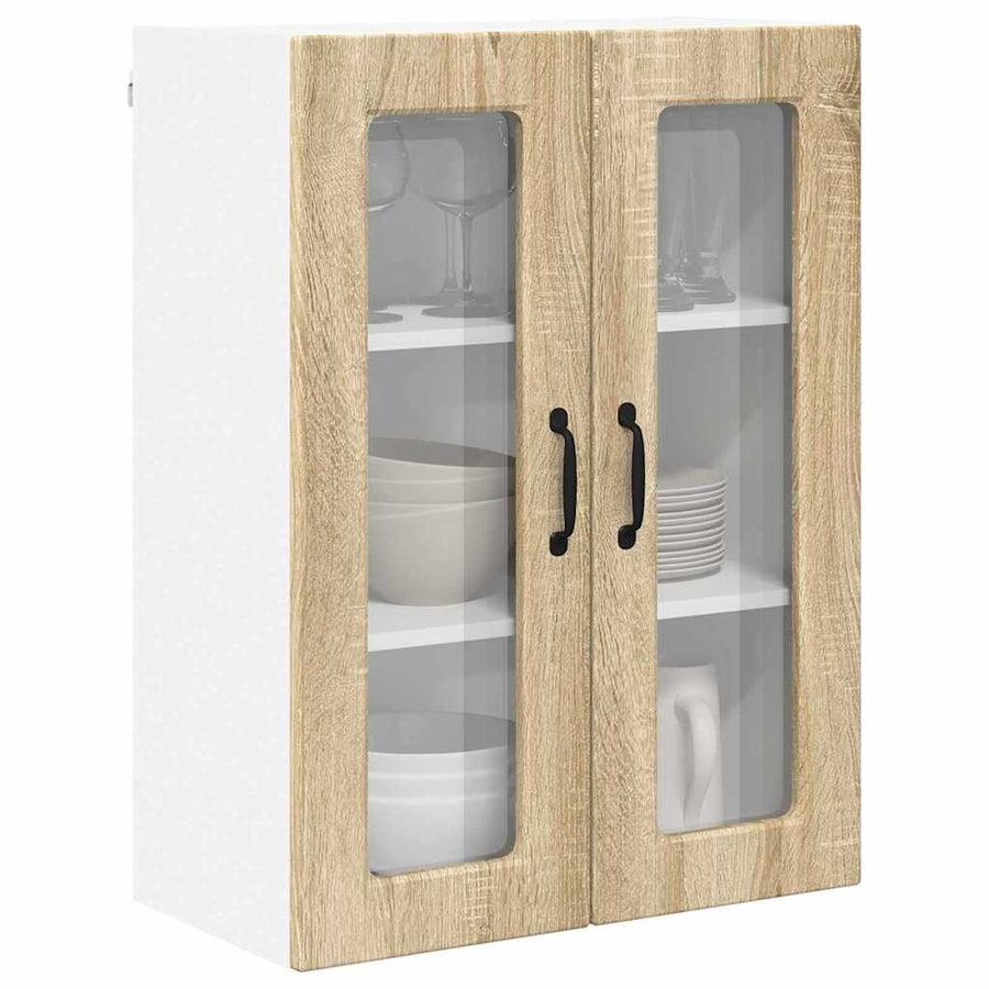 Keukenkast aan de muur met plank Sonoma Eiken 60 x 31 x 80 cm